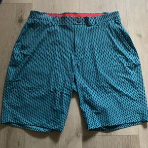 NWOT‎ Redvanly Hanover Pull-On Short Blue Size L Men's activewear printed